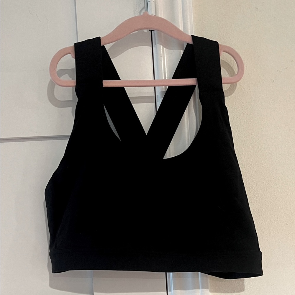 Lululemon Athletica Black Crisscross Sports Bra Size 12